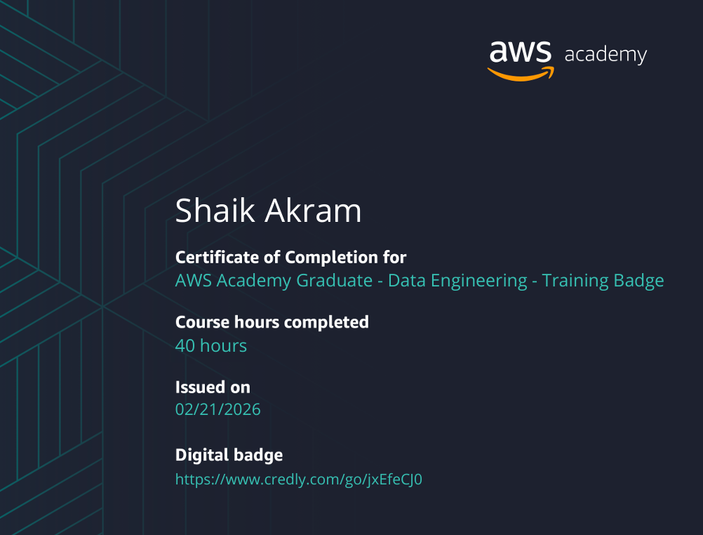 AWS Data Engineering